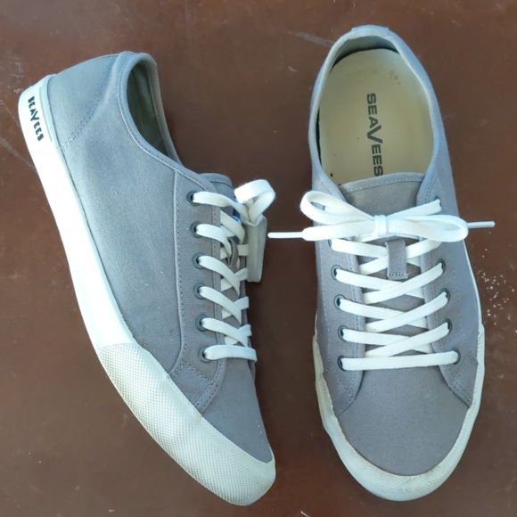 Seavees Monterey Gray Canvas Sneakers 